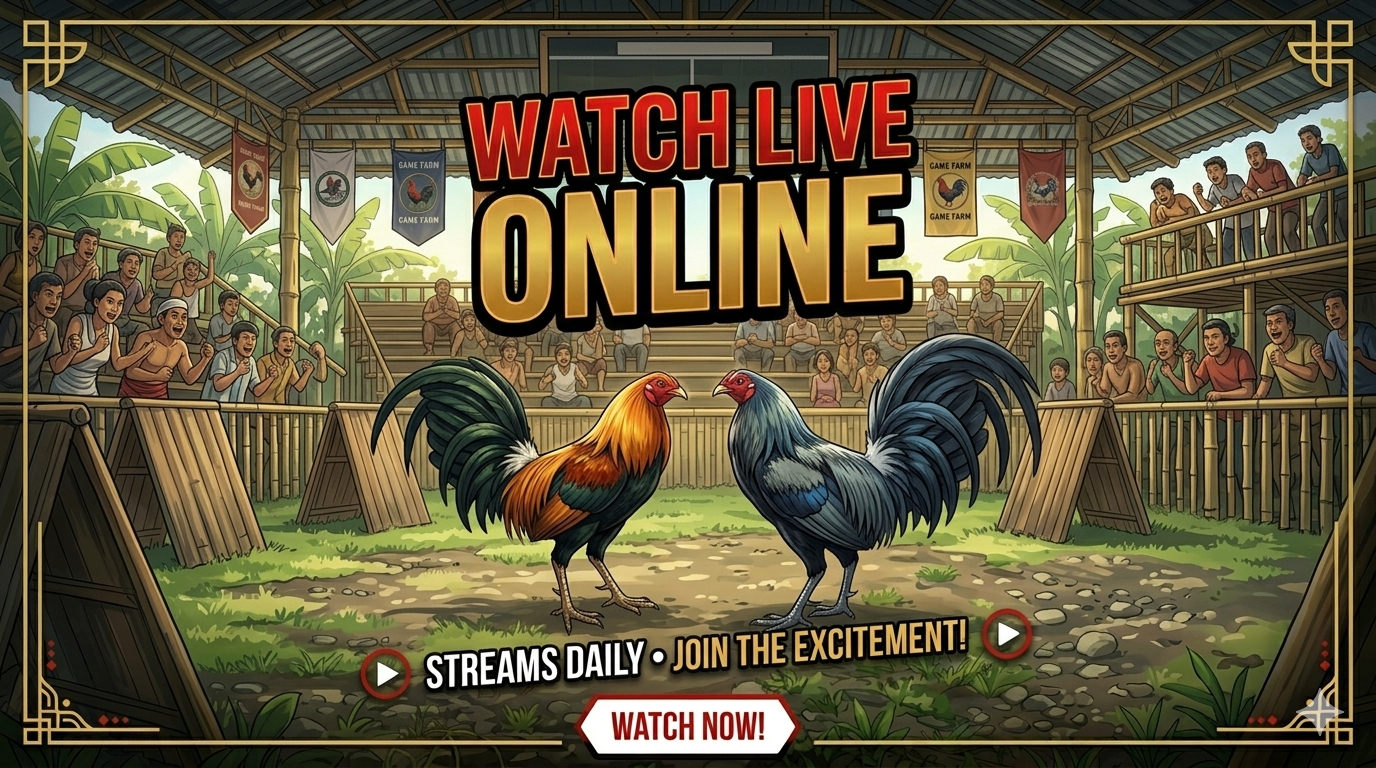 Cockfighting arena illustration